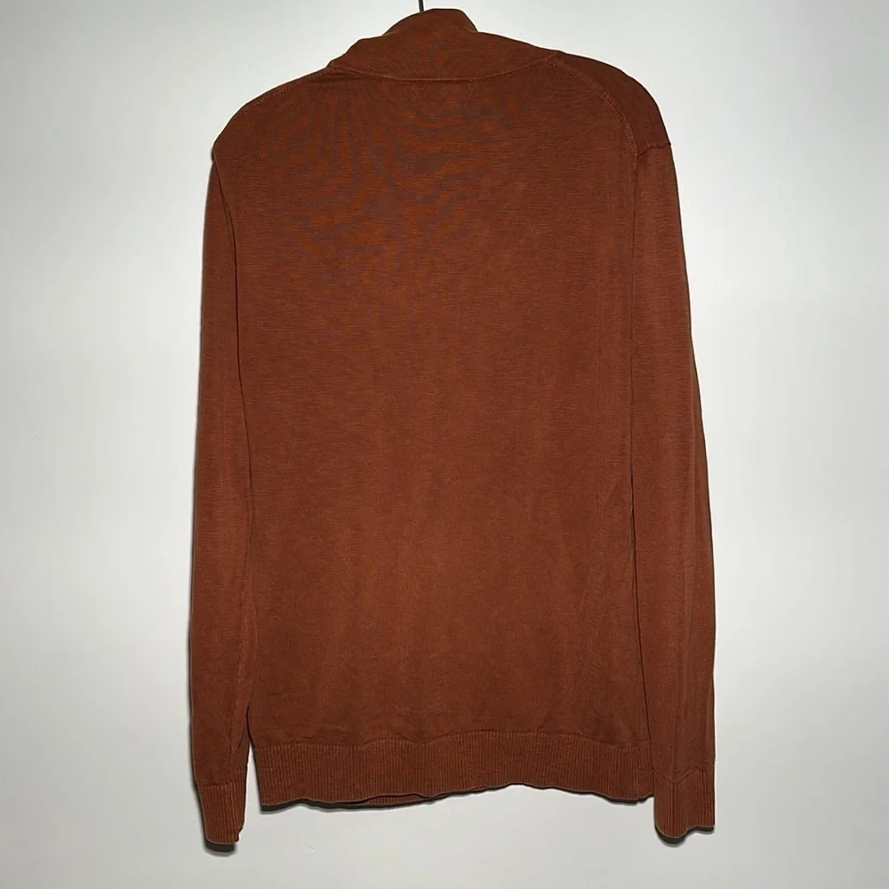 Banana Republic Chestnut Mock Neck Lightweight Sweatshirt